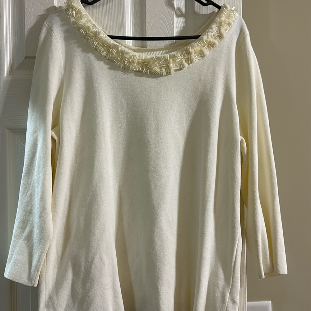 Talbots Cream Sweater